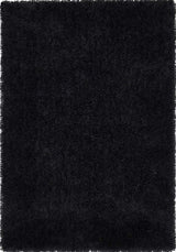Luxurious black Shaggy Rug with a soft, thick texture for added comfort and style