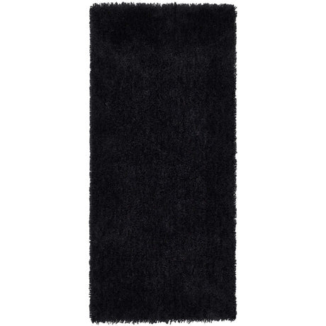 Soft Black Shaggy Rug from The Rugs with a plush texture for a cozy home ambiance