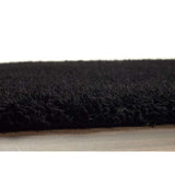 Soft black shaggy rug with plush texture, perfect for adding comfort to any living space