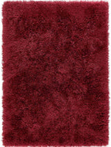 Plush Burgundy Shaggy Rug with Luxurious Soft Texture for Comfortable Home Decor