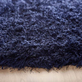 Soft Navy Shaggy Rug with a Deep Texture for Comfortable Home Decor