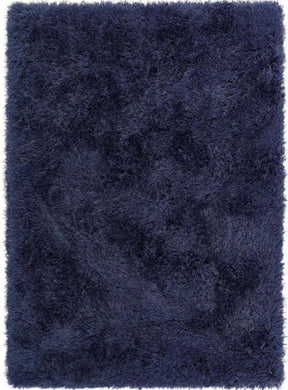 Soft navy Shaggy Rug ideal for adding comfort and style to any room