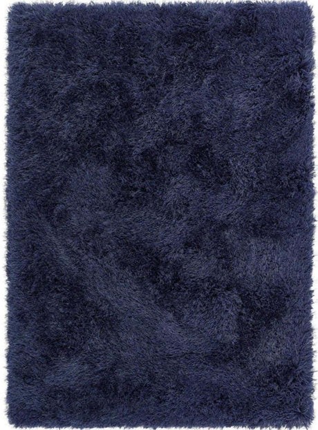Soft navy Shaggy Rug ideal for adding comfort and style to any room