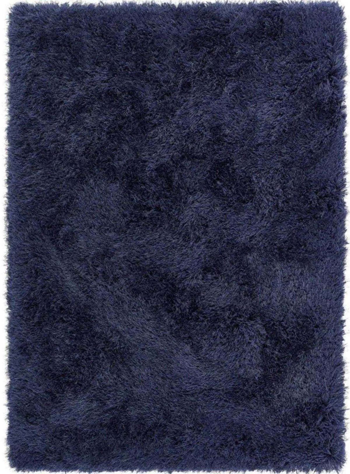 Soft navy Shaggy Rug ideal for adding comfort and style to any room
