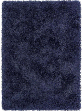 Soft navy Shaggy Rug ideal for adding comfort and style to any room
