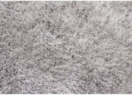 Plush Grey Shaggy Rug with Soft Texture Perfect for Living Room Decor
