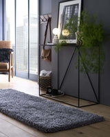 Stylish Shaggy Rug in Grey, perfect for adding comfort to modern home interiors