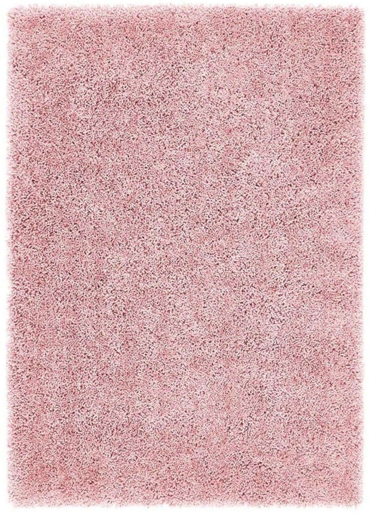 Soft Pink Shaggy Rug for Bedrooms and Living Rooms with Plush, Comfortable Texture