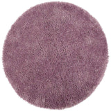 Round Shaggy Rug in soft purple shade for cozy and stylish home decor