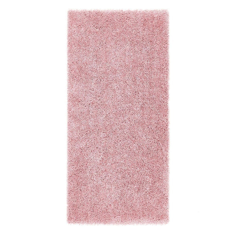 Soft pink Shaggy Rug ideal for adding comfort and style to any room