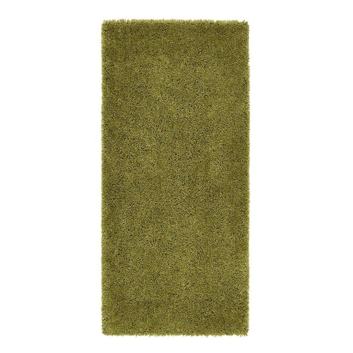 Green Shaggy Rug with a Soft Texture Ideal for Comfortable Living Spaces