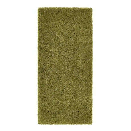 Green Shaggy Rug with a Soft Texture Ideal for Comfortable Living Spaces