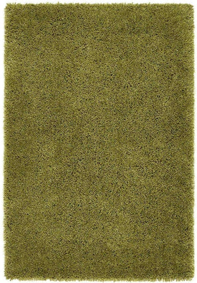 Soft green Shaggy Rug with a plush texture for warm and inviting home decor