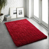 Vibrant Red Shaggy Rug perfect for adding warmth and comfort to any room