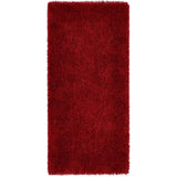 Red Shaggy Rug with a Plush Texture for Comfortable and Stylish Home Decor