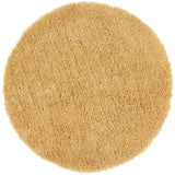 Round Shaggy Rug in Beige Colour, Soft and Plush for Comfortable Home Decor
