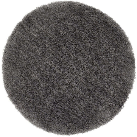 Soft Grey Shaggy Rug in Round Shape for Comfortable and Stylish Home Decor