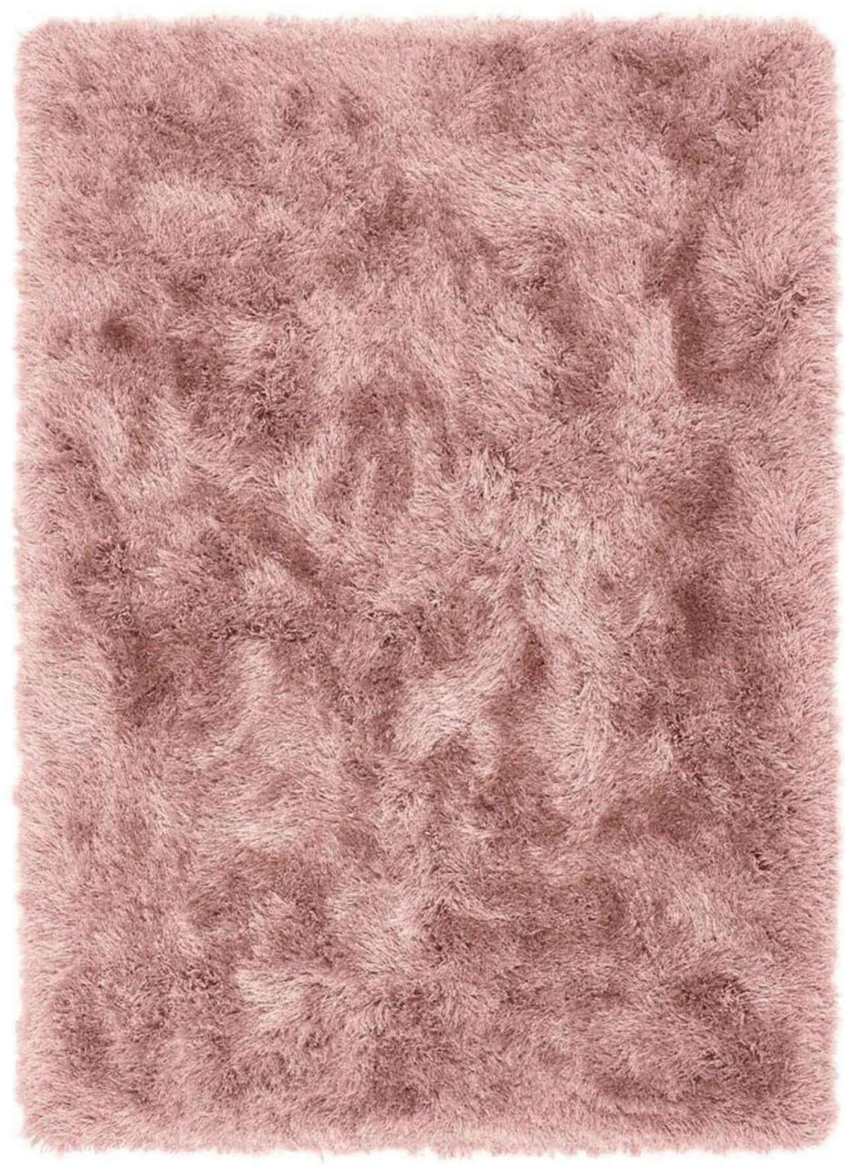 Soft Pink Shaggy Rug with Thick Pile for a Cozy and Luxurious Home Decor