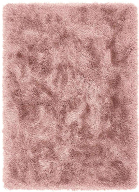 Soft Pink Shaggy Rug with Thick Pile for a Cozy and Luxurious Home Decor