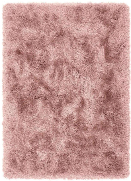 Soft Pink Shaggy Rug with Thick Pile for a Cozy and Luxurious Home Decor