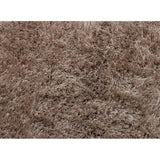 Soft and plush shaggy rug in warm brown tones for cosy home decor