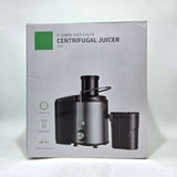 Centrifugal juicer machine with a 3-inch feed chute and 800W motor for efficient juice extraction