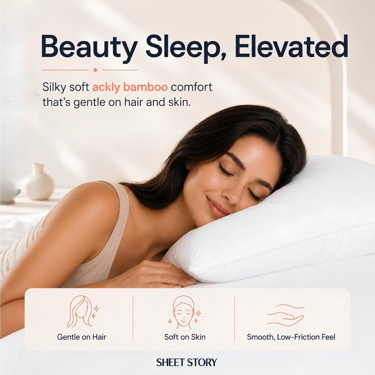 SHEET STORY Duvet Cover Set made from silky soft bamboo for gentle comfort on hair and skin