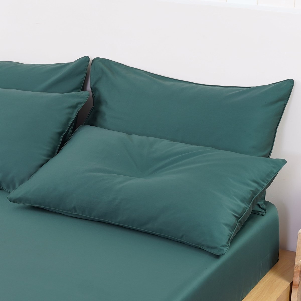 Complete Bed Set from SHEET STORY featuring a soft Duvet Cover Set in a calming green shade