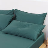 Complete Bed Set from SHEET STORY featuring a soft Duvet Cover Set in a calming green shade