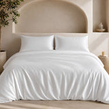 Complete Bed Set by SHEET STORY featuring a luxurious Duvet Cover Set in soft white fabric
