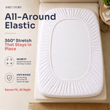 SHEET STORY Fitted Sheet with all-around elastic for a secure fit and 360-degree stretch