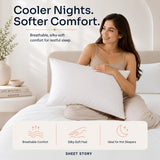 SHEET STORY Fitted Sheet in soft fabric for cooler nights and restful sleep, ideal for hot sleepers
