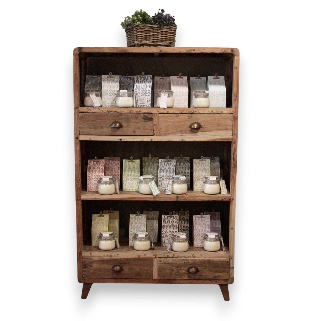Shelf Display - Recycled Wood - 100x40x160cm AW-Dropship