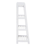 Orsina White Shelf Unit with Four Spacious Shelves for Organising Books and Decorative Items