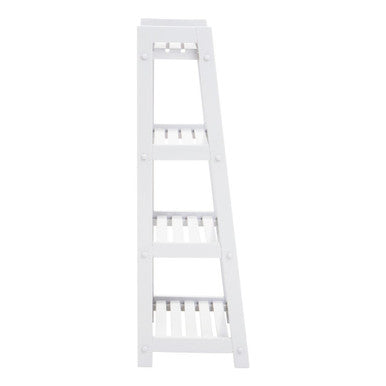 Orsina White Shelf Unit with Four Spacious Shelves for Organising Books and Decorative Items