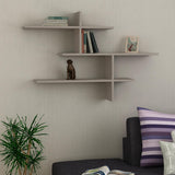 Decortie Floating Shelf in modern design, perfect for displaying books and decorative items