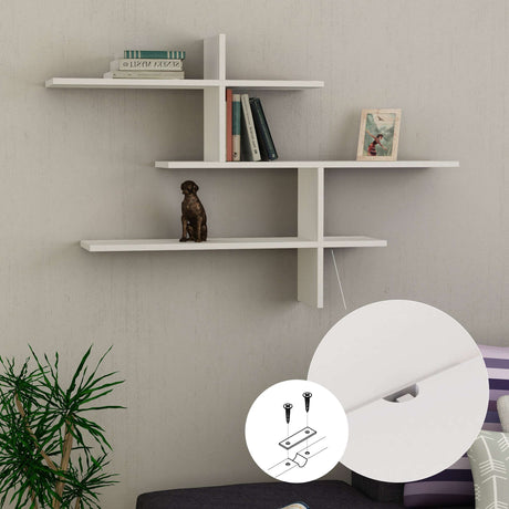 Decortie Floating Shelf with Stylish Design and Multiple Levels for Home Decor Storage