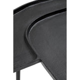 Orsina Black Metal Side Table with Sleek Design and Smooth Surface for Modern Interiors