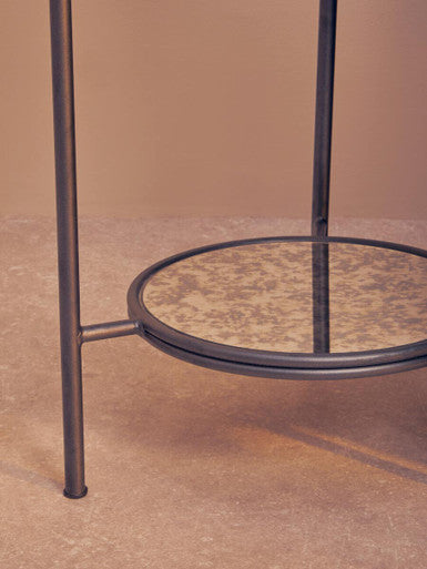 Orsina Side Table with a stylish glass top and sturdy metal frame for modern interiors