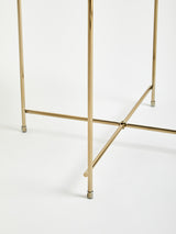 Orsina Elegant Gold Side Table with Sleek Metal Legs for Modern Home Decor