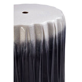 Orsina Side Table in a modern design with a textured finish in black and grey tones