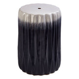 Orsina Side Table with Textured Design in Black and Grey for Modern Home Decor
