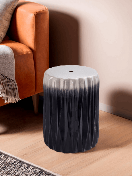 Orsina Side Table with a modern design in a dark gradient finish for stylish home decor