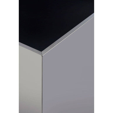 Orsina Contemporary Side Table with sleek black top and polished edges for modern interiors