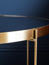 Orsina elegant gold Side Table with a sleek, minimalist design for modern interiors