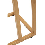 Orsina Side Table featuring a modern geometric design with a gold metal frame