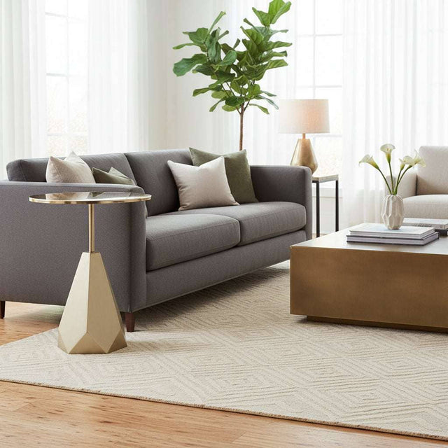 Orsina Gold Geometric Side Table for Stylish Homes Orsina