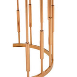 Alvaro Round Copper Finish Side Table Orsina