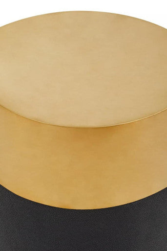 Orsina Gold Side Table with a sleek design and smooth metal top for modern interiors