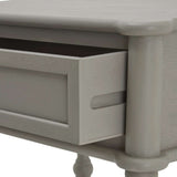 Shades 4 Seasons Side Table with a drawer and smooth grey finish for stylish storage